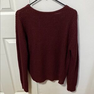 Elegant Burgundy Sweater